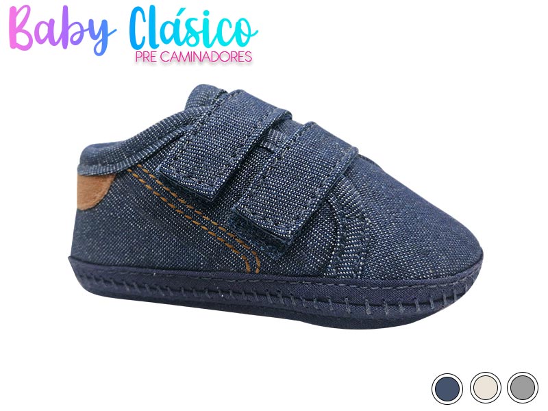 Zapatilla con cierre velcro baby clásico