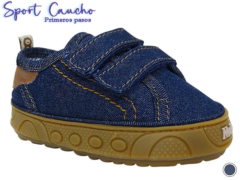 Zapatilla casual con cierre velcro sport caucho melosos