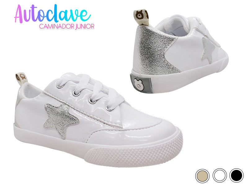 Zapatilla en charol con estrella Autoclave